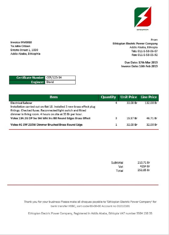  Minol USA business utility bill 